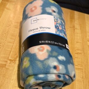 Mainstays Floral Fleece Throw Blanket